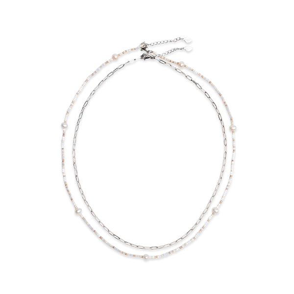 Garden of Eden Necklace Set - Silver