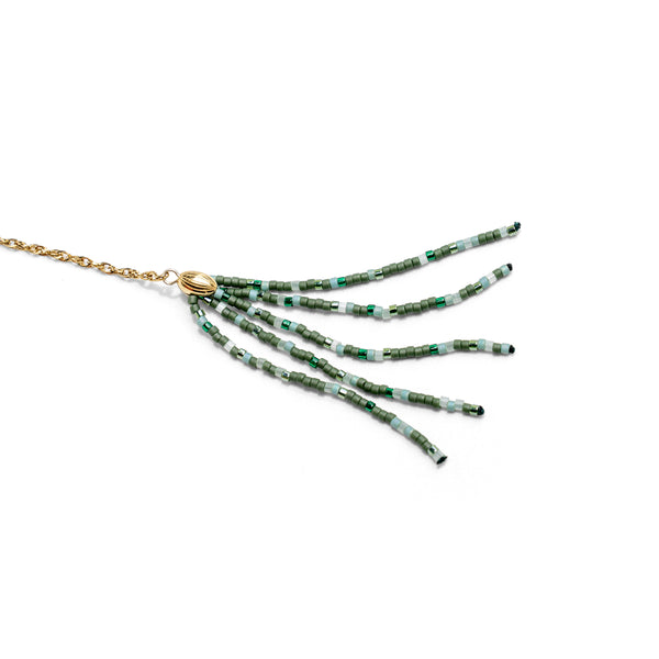 Grounded Hope Tassel Wrap Necklace