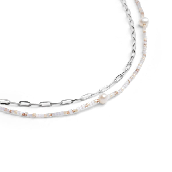 Garden of Eden Necklace Set - Silver