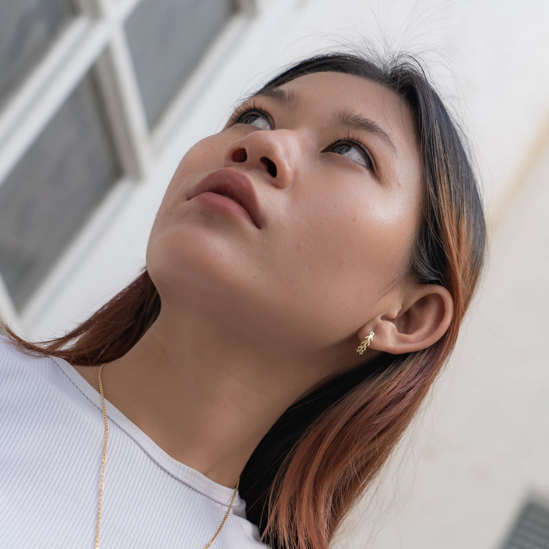 Mustard Seed Hoop Earrings