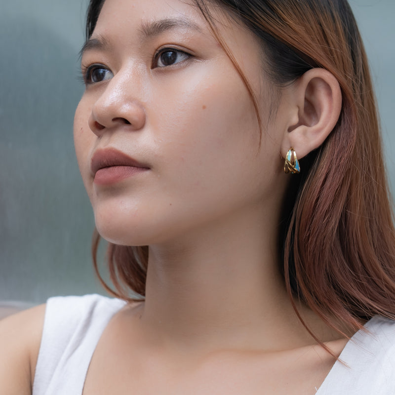 Walk on Water Mini Hoop Earrings