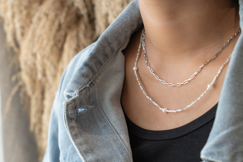 Garden of Eden Necklace Set - Silver