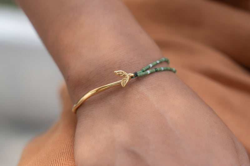 Grounded Hope Half-Cuff Bracelet