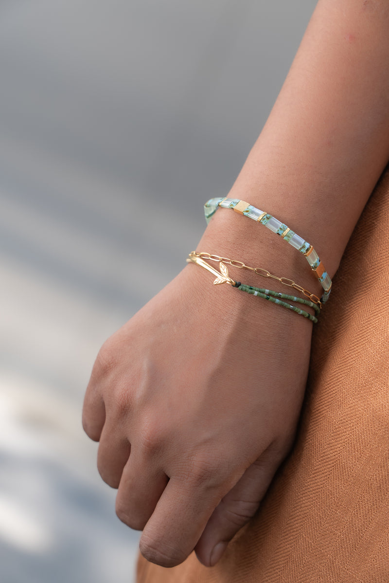 Grounded Hope Half-Cuff Bracelet