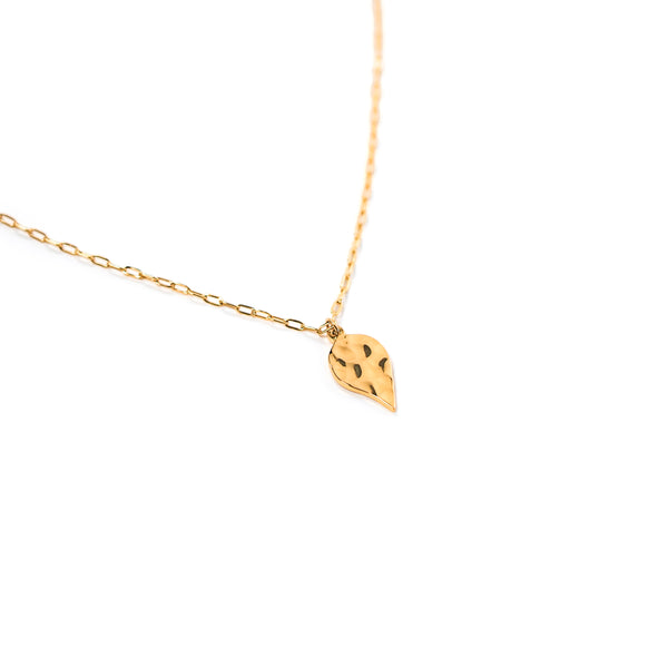 Resilience Leaf Necklace - Gold